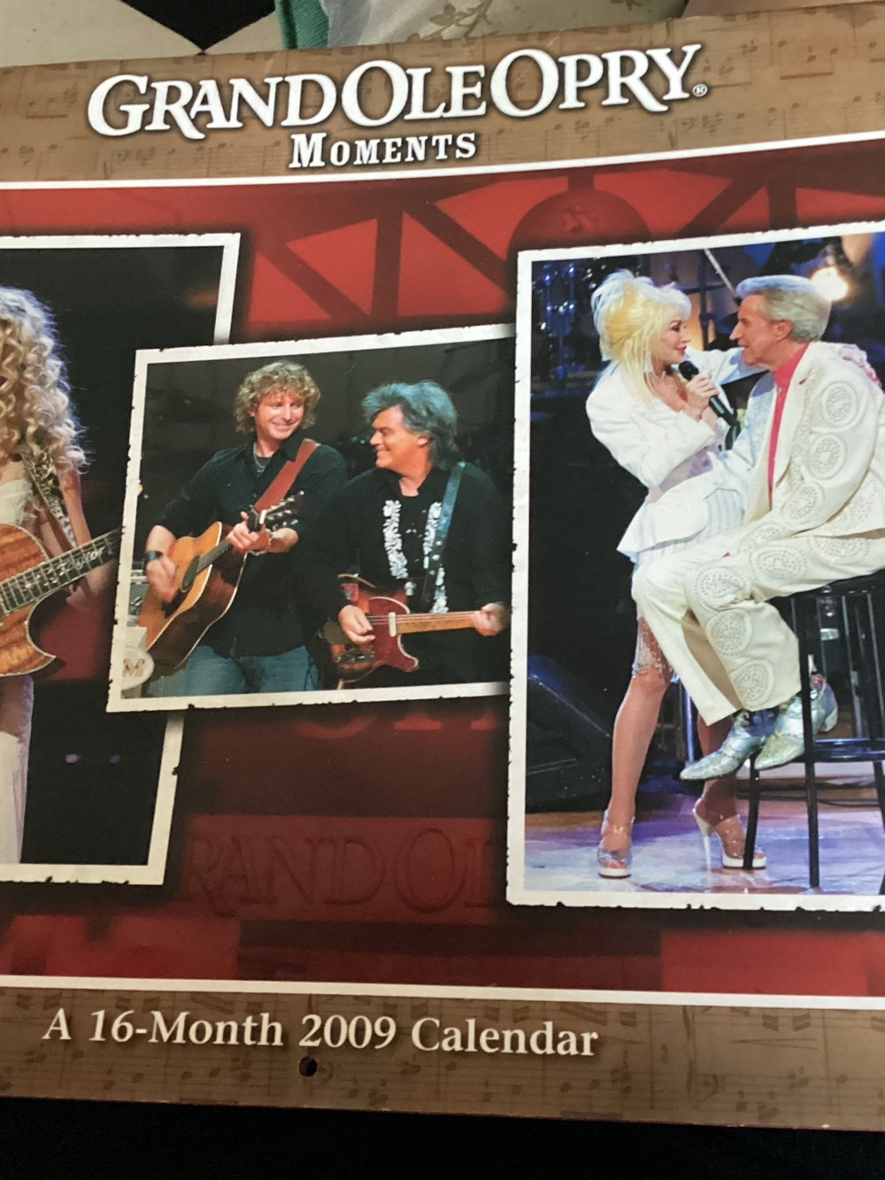 Grand Ole Opry Moments 2009 Calendar - Red